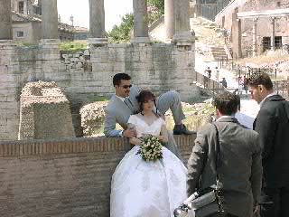 Newlyweds at the Forum